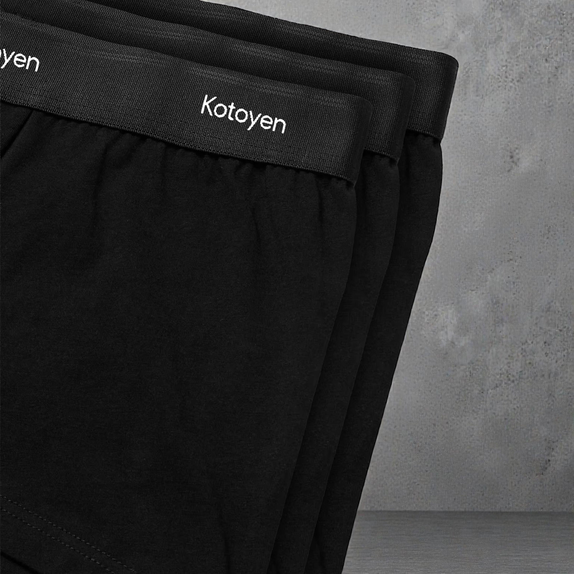 Kotoyen 3 Pack Trunks - Classic Fit Black