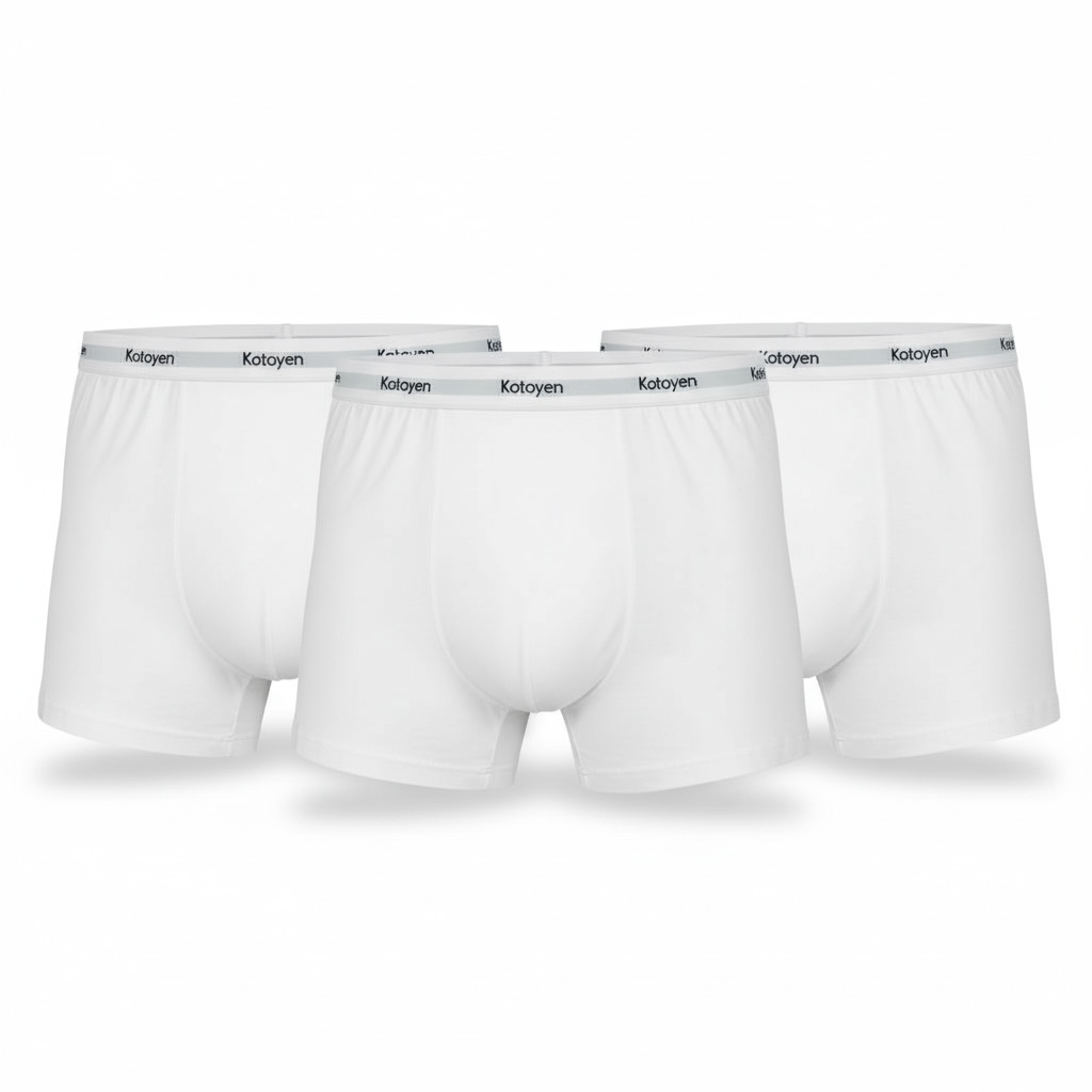 Kotoyen 3 Pack Trunks - Classic Fit White