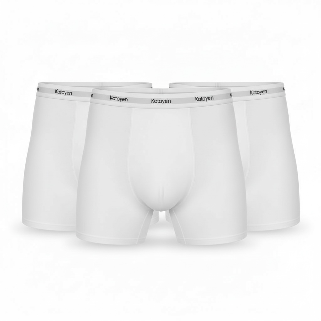 Kotoyen 3 Pack Boxer briefs - Classic Fit White