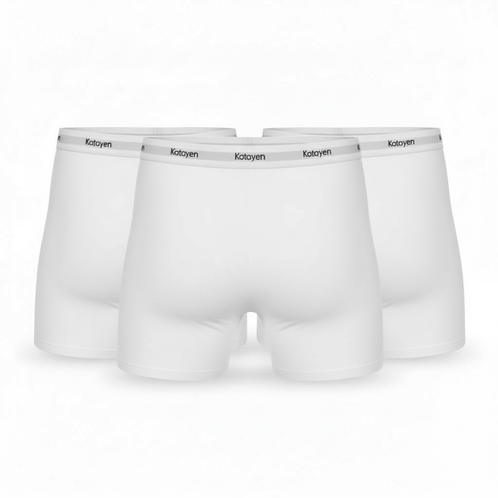 Kotoyen 3 Pack Boxer briefs - Classic Fit White
