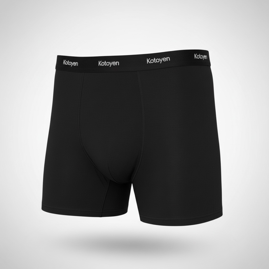 Kotoyen 3 Pack Boxer Briefs - Classic Fit Black
