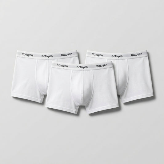 Kotoyen 3 Pack Trunks - Classic Fit White