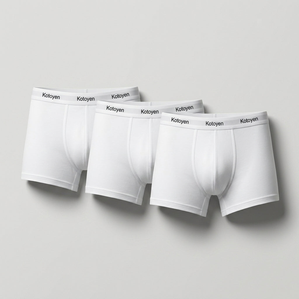 Kotoyen 3 Pack Boxer briefs - Classic Fit White